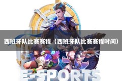 西班牙队比赛赛程（西班牙队比赛赛程时间）