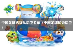 中国足球选拔队后卫名单（中国足球优秀后卫）