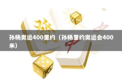 孙杨奥运400里约（孙杨里约奥运会400米）