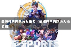 美洲杯巴西队收入排名（美洲杯巴西队收入排名榜）