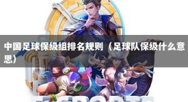 中国足球保级组排名规则（足球队保级什么意思）