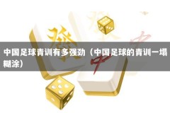中国足球青训有多强劲（中国足球的青训一塌糊涂）