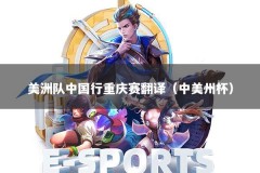 美洲队中国行重庆赛翻译（中美州杯）