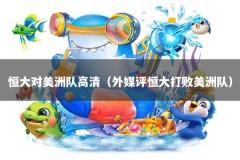 恒大对美洲队高清（外媒评恒大打败美洲队）