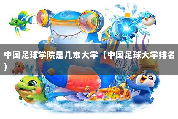 中国足球学院是几本大学(中国足球大学排名)